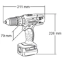 Шуруповерт аккумуляторный Makita BHP343SHE: Количество скоростей работы 2