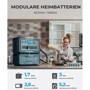 Зарядная станция Bluetti AC500 5000W + Home Battery Backup B300S 3072Wh: Емкость аккумулятора, Вт/ч 3072