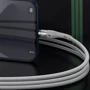 Кабель Baseus USB Cable to Lightning Zinc Magnetic Safe Fast 2.4A 1m White (CALXC-K02) фото 5