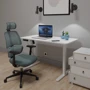 Комплект Mealux PowerDesk Lite White + Leo Air Plus Grey Blue (EVO-201 Lite W/W +Y 546 KBGL)