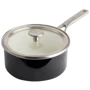 Ковш с крышкой KitchenAid Steel Core 20 см 2.4 л черный (CC003288-001)
