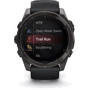 Смарт-часы Garmin Fenix 8 AMOLED 51mm Sapphire Carbon Grey DLC with Black/Pebble Grey Silicone Band (010-02905-21): Материал ремешка Силикон