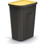Баки для сортування сміття Prosperplast Keden Compacta Q Plus, комплект 3х35л чорний, кришка синя/зелена/жовта (5905197562223)