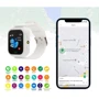 Смарт-часы AmiGo GO009 Camera+LED WIFI White: Фитнес-функции GPS-модуль, Пульсометр, Шагомер