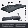 Клавіатура Logitech ERGO K860 Bluetooth/Wireless UA Black (920-010108): Тип клавіш мембранный