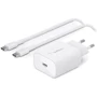 Зарядний пристрій Belkin Wall Charger USB-C 25W White with USB-C Cable (WCA004VF1MWH-B6)