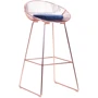 Стул барный AMF Chik, rose gold, royal blue (545681)