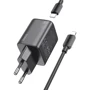 Зарядний пристрій Hoco Wall Charger N42 Elogiado 2xUSB-C 45W Black with USB-C to Lightning Cable: Особливості USB-C, Power Delivery (PD), Быстрая зарядка