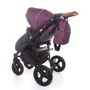Универсальная коляска 2-в-1 Broco Capri textile burgundy: Материал колес резина (надувные)