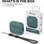 Чехол для наушников AhaStyle Silicone Case with strap Midnight Green (X003E46FGX) for Apple AirPods Pro 2 фото 6