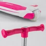 Самокат Best Scooter бело-розовый (JS-41008): Конструкция рамы цельная