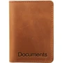 Женская обложка для документов DNK Leather коричневая (DNK-minidoc-fileH-colN): Формат кошелька Вертикальный