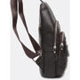 Чоловіча сумка-слінг Borsa Leather коричнева (K1142-brown): Тип Сумки