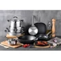Кастрюля MasterPro Foodies collection BGMP-1504-BK с крышкой 16 см1.8 л (00000025284): Тип Традиционная