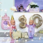 Одежда для куклы BABY BORN серии "День Рождения" - Праздничный комбинезон (на 43 cm, лавандовый): Производитель Zapf