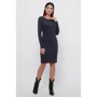 Платье FashionUp PL-1812A 48 синее повседневное до середины бедра