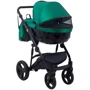 Коляска 2 в 1 Bair Crystal 100% кожа BC-35 зелёный перламутр — черный (624453): Ширина шасси 58.5 см