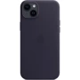 Чехол для iPhone Apple iPhone 14 Plus Leather Case with MagSafe - Ink (MPPC3ZE/A): Цвет фиолетовый