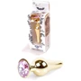 Анальная пробка с кристаллом BOSS of TOYS Boss Series - Jewellery Gold BUTT PLUG Rose, BS6400063