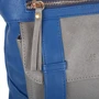 Жіноча сумка через плече Laskara синя (LK-10238-blue-silver): Застібка Блискавка