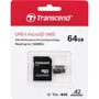 Карта памяти Transcend 64GB microSDXC Class 10 UHS-I U3 A2 V30 (TS64GUSD340S): Объем 64 ГБ