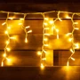 Електрогірлянди-штора LED вулична Yes! Fun, 150 ламп, IP 65, тепло-біла, білий провід