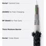 Кабель Nomad USB Cable to Lightning / microUSB / USB-C 1.5m (NM0191AB00) фото 3