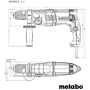 Перфоратор Metabo KHE 2645 Q SDS plus (601711500): Макс. количество ударов в минуту, уд/мин 4300
