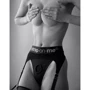 Трусы для страпона с подвязками для чулок Strap-On-Me REBEL HARNESS - M