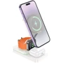Зарядное устройство Hoco Wireless Charger CQ10 Consuelo Folding 3in1 Milky White for iPhone 16 I 15 I 14 I 13 I 12 series