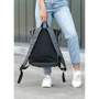 Женский рюкзак Sambag RollTop Milton серый (24211009): Фактура Матовая, Гладкая