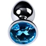 Анальная пробка с кристаллом Metal By Toyfa Gold anal plug topaz