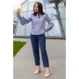 Блуза FLFashion Каприз-1 ФБК 3103 46 голубая с длинным рукавом: Длина рукава Длинный