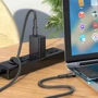 Кабель Hoco Cable USB-C to USB-C U110 3A 60 W 1.2m Black фото 3