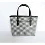 Женская сумка тоут Michael Kors черно-белая (MK0575W): Фактура Гладкая, Матовая