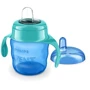 Чашка-непроливайка Philips Avent SCF551/05 с мягким носиком, 200 мл, 6 мес+, голубой: Поток переменный