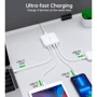 Зарядное устройство Choetech Wall Charger 2хUSB-C+2хUSB GaN 100W White (PD8008-EU-WH)