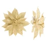 Квітка декоративна House of Seasons на кліпсі золотий 10 см 3 шт (8720362230809)