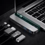 Адаптер Baseus Adapter USB-C to 2xUSB-C+HDMI+2xUSB Space Gray (CAHUB-TD0G) фото 4