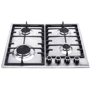 Варочная поверхность газовая Perfelli HGM 61423 I: Количество конфорок 4