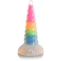 Фэнтезийный фаллоимитатор Creature Cocks Luminescent Rainbow Silicone Dildo