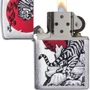 Запальничка Zippo 200 Asian Tiger Design Срібляста (Zippo 29889): Виробник Zippo