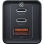 Зарядний пристрій Baseus Wall Charger GaN2 2xUSB-C+USB 65W Black with USB-C Cable (CCGAN2P-B01): Кількість USB-портів 3