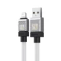 Кабель Baseus USB Cable to Lightning CoolPlay Series 2.4A 1m White (CAKW000402) фото 3
