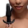 Анальная пробка с вибрацией Frisky Smooth Vibrating Anal Plug Black