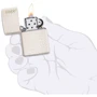 Запальничка Zippo Reg Mercury Glass Matte Logo (49181 ZL) фото 5