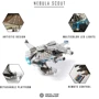 Коллекционная модель-конструктор Metal Time Nebula Scout Spaceship Звездолет (MT098) фото 3