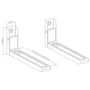 Настенные кронштейны для микроволновки Gembird WM-U30-01-W