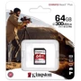 Карта памяти Kingston 64GB SDXC Class 10 UHS-II U3 (SDR2/64GB): Объем 64 ГБ