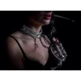 Ошейник Slave leather collar, white